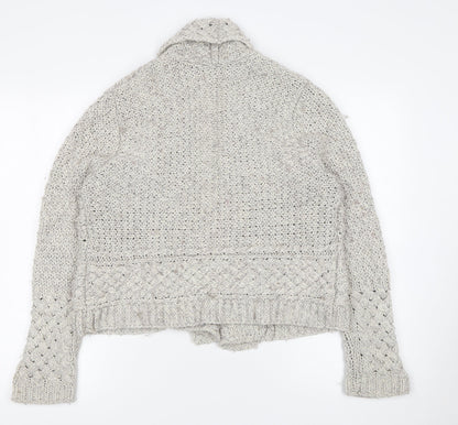 Womens UK Size 14 Marks and Spencer Grey Cardigan Jumper