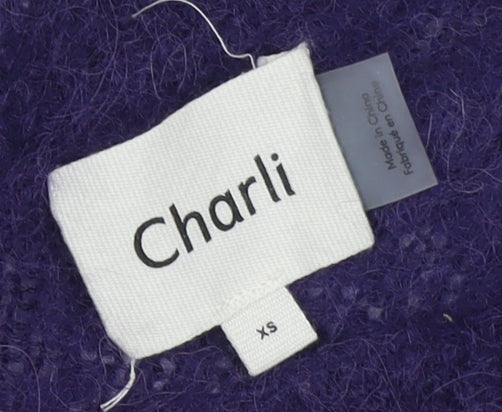 Womens UK Size XS Charli Purple Pullover Jumper
