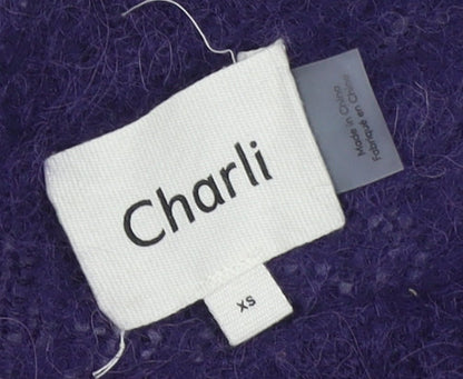 Womens UK Size XS Charli Purple Pullover Jumper