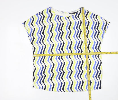 Womens UK Size 12 Marks and Spencer Multicoloured Jersey Blouse