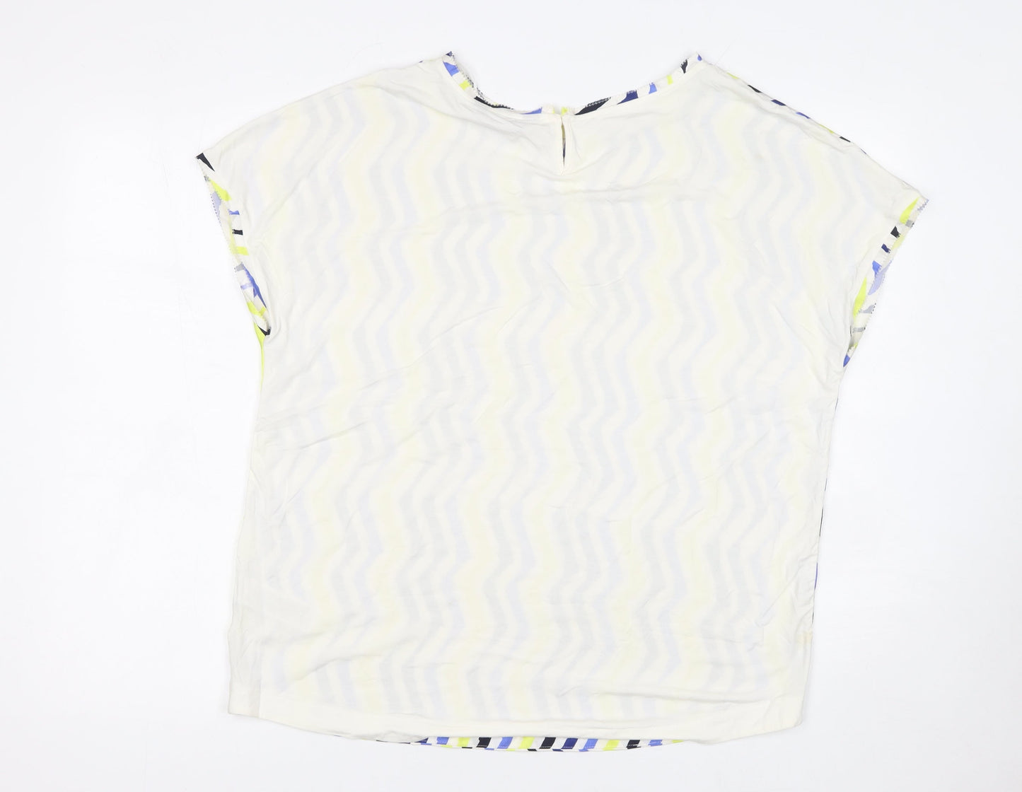 Womens UK Size 12 Marks and Spencer Multicoloured Jersey Blouse
