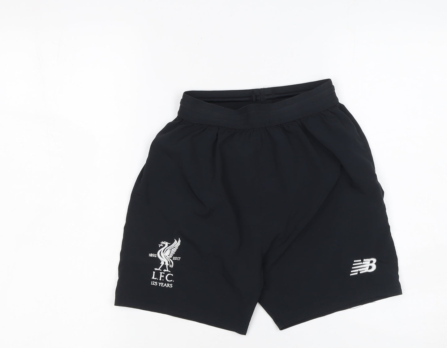 New Balance Boys Black LFC 125 Years Athletic Football Shorts 11 Years
