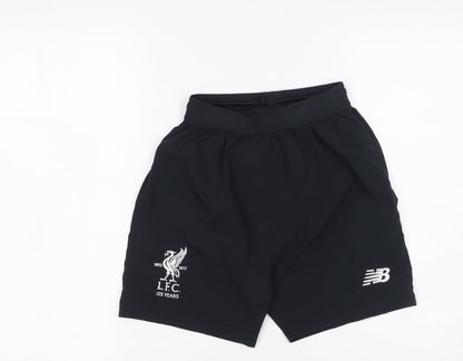 New Balance Boys Black LFC 125 Years Athletic Football Shorts 11 Years