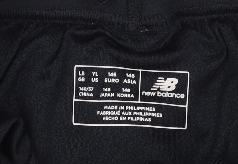 New Balance Boys Black LFC 125 Years Athletic Football Shorts 11 Years