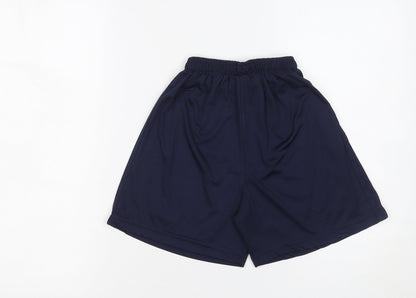 Adidas Boys Blue Real Madrid Athletic Football Shorts Size 152
