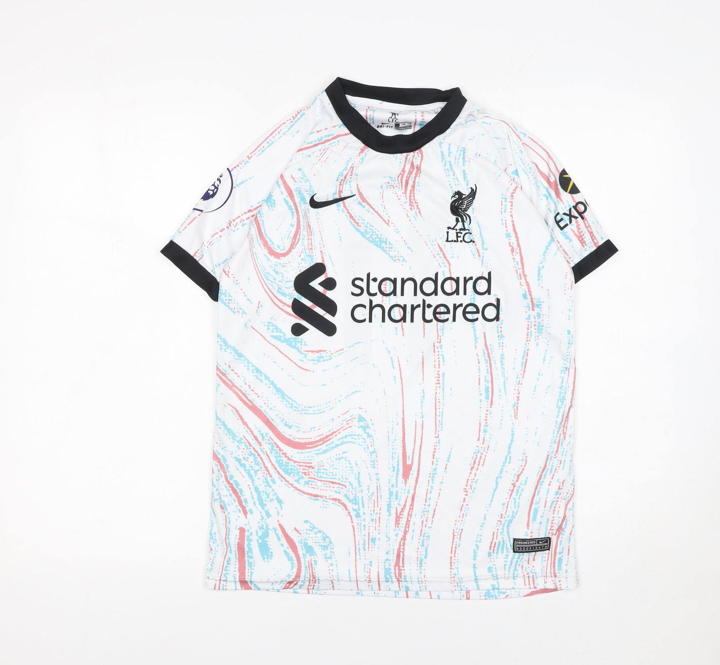 Nike Boys Multicoloured Liverpool FC Football Jersey T-Shirt Size 16 Years