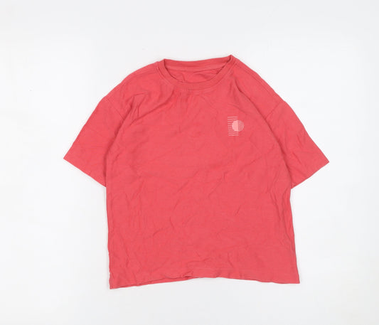 Girls UK Size 7-8 Years Dunnes Stores Red Basic T-Shirt