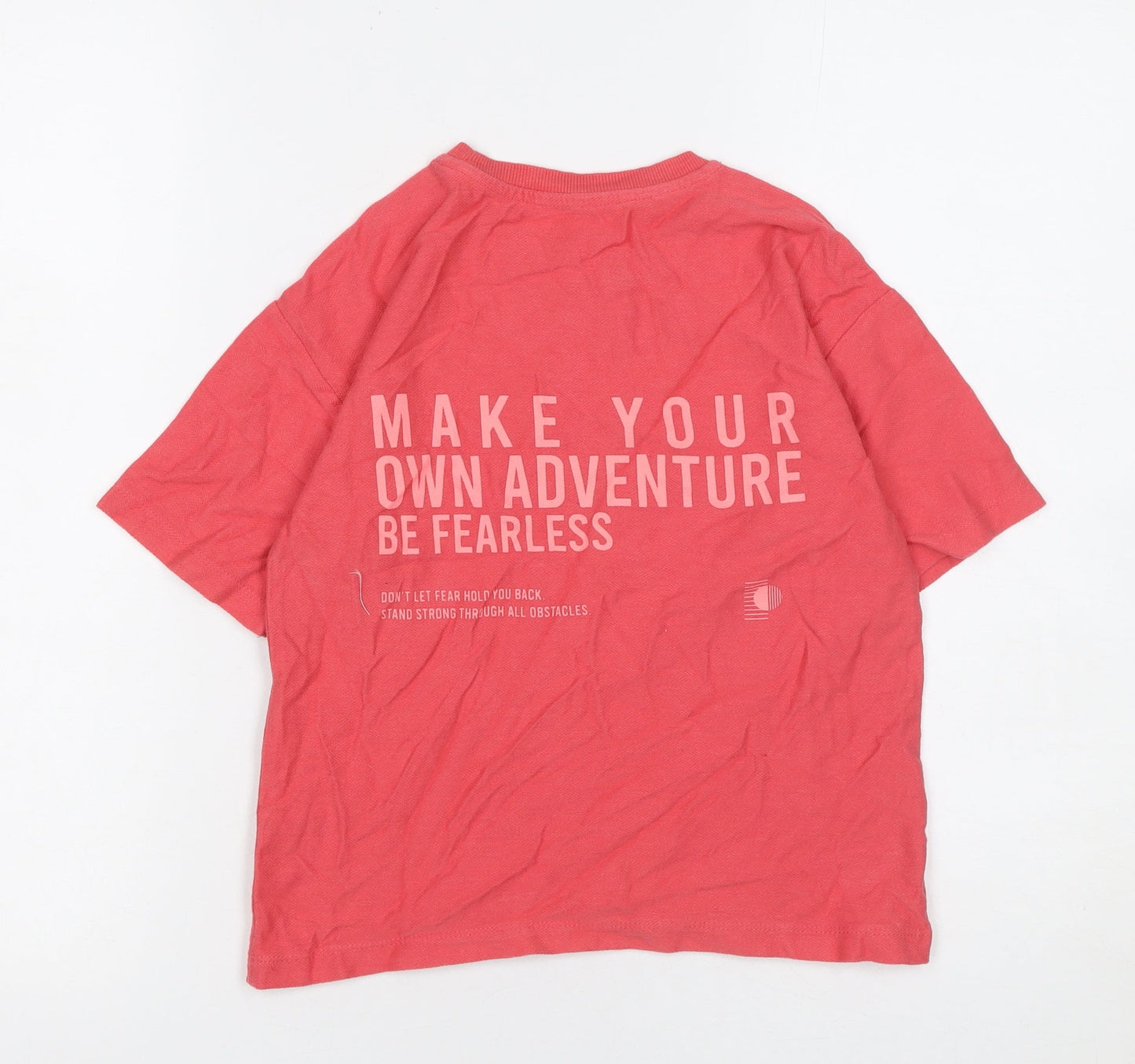 Girls UK Size 7-8 Years Dunnes Stores Red Basic T-Shirt