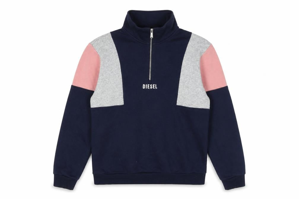 Womens UK Size M Diesel Multicoloured Pullover Sweatshirt