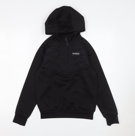Boys UK Size 10-12 Years McKenzie Black Pullover Hoodie