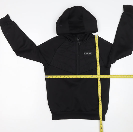 Boys UK Size 10-12 Years McKenzie Black Pullover Hoodie