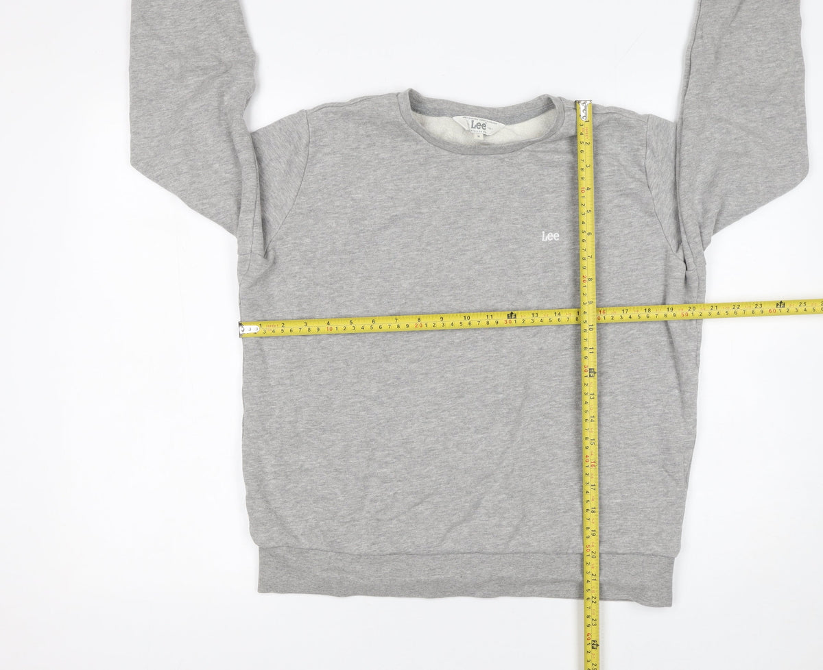Mens UK Size M Lee Grey Pullover Sweatshirt