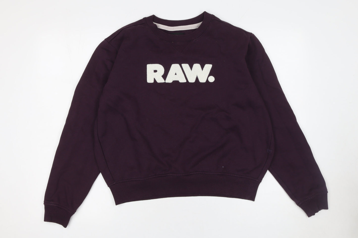 Womens UK Size M G-Star RAW Purple Pullover Sweatshirt