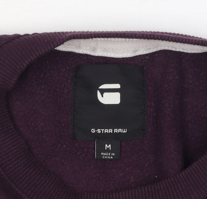 Womens UK Size M G-Star RAW Purple Pullover Sweatshirt