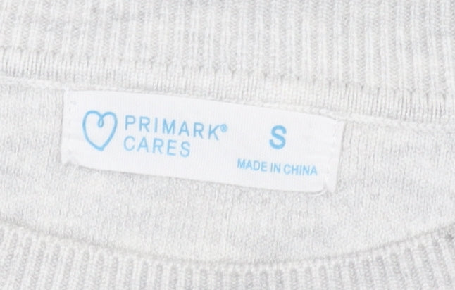 Womens UK Size S Primark Grey Pullover Jumper