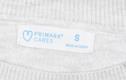 Womens UK Size S Primark Grey Pullover Jumper
