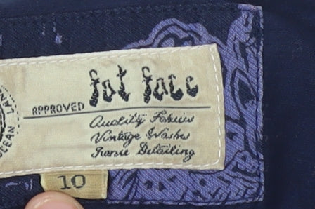 Womens UK Size 10 Fat Face A-Line Woven Skirt