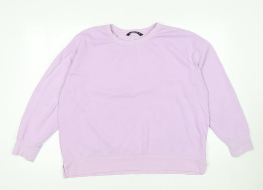 Womens UK Size L Dunnes Stores Purple Pullover Sweatshirt