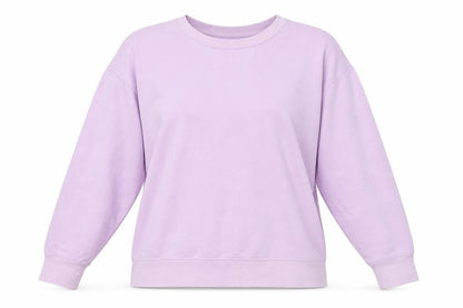 Dunnes Women's Lilac Crew Neck Pullover Sweatshirt Size L