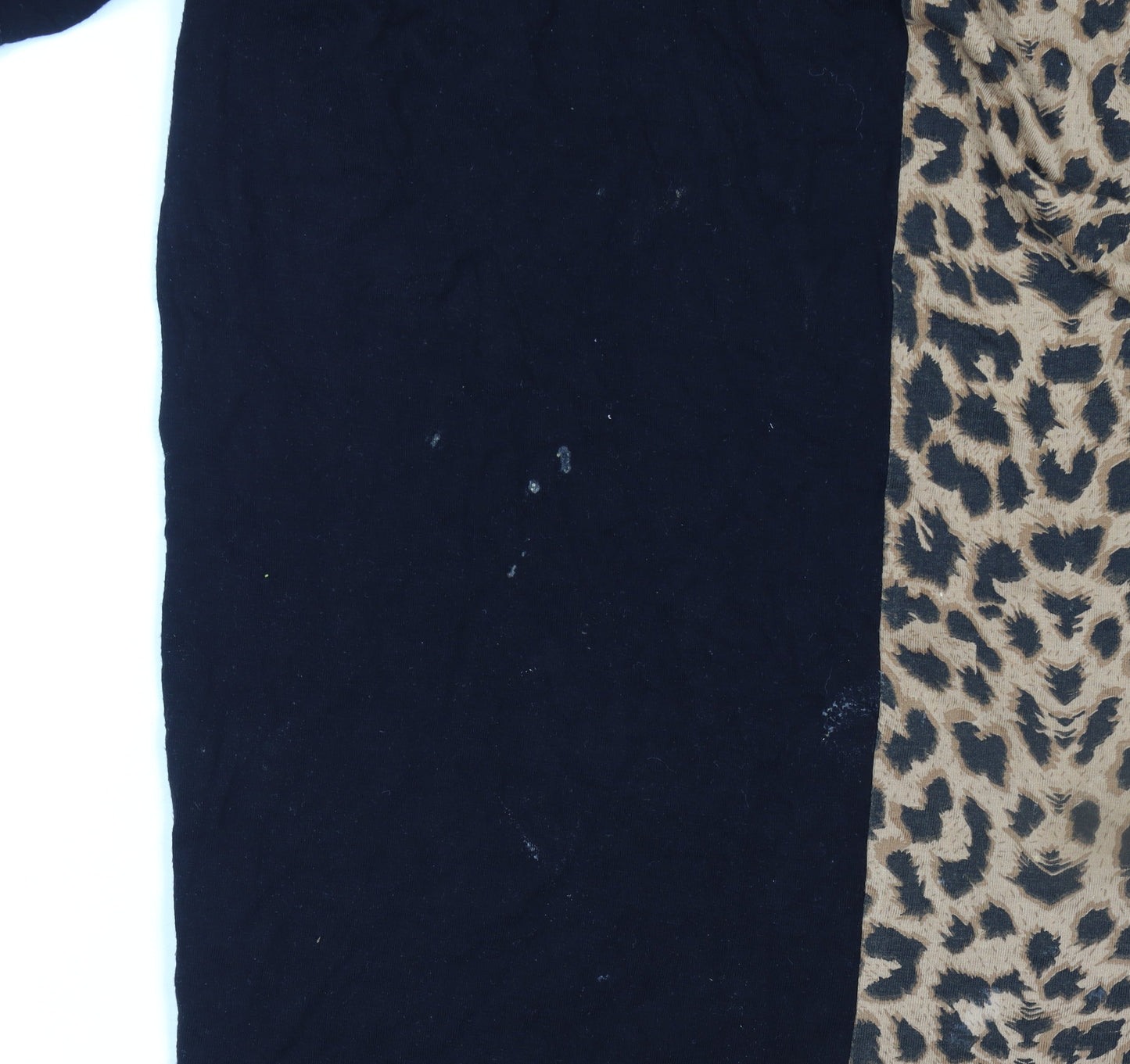 Womens UK Size 18 Yours Black Basic T-Shirt