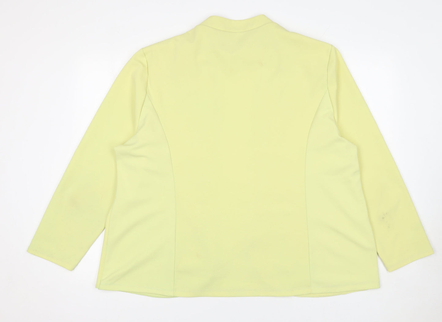 Womens UK Size 22 Gerard Plus Yellow Blazer