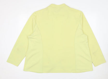 Womens UK Size 22 Gerard Plus Yellow Blazer
