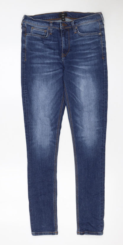 Mens UK Size 30/32 River Island Slim Fit Skinny Blue Jeans