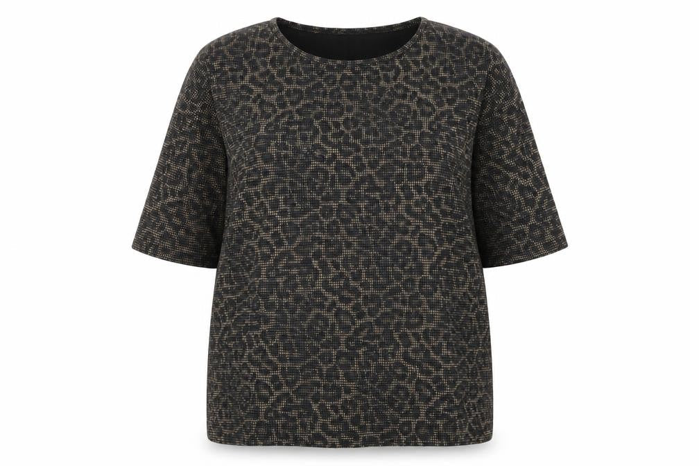 Womens UK Size 22 Yours Black Tunic T-Shirt