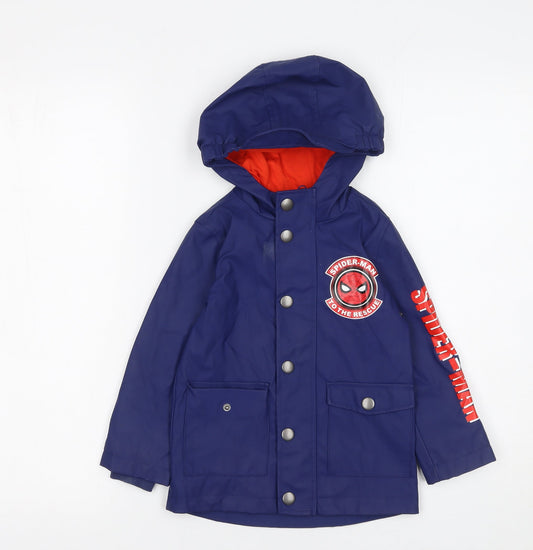 Boys UK Size 2-3 Years Marvel Blue Rain Coat