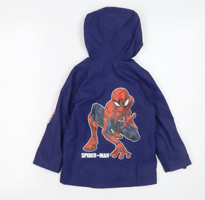 Boys UK Size 2-3 Years Marvel Blue Rain Coat