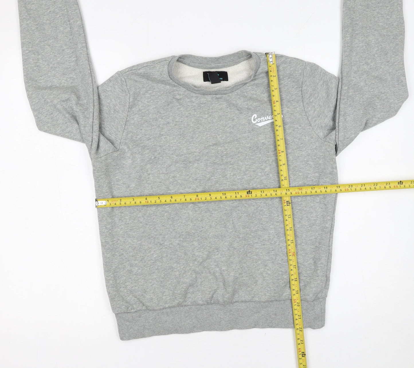 Mens UK Size M Converse Grey Pullover Sweatshirt