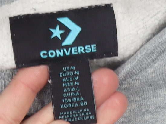 Mens UK Size M Converse Grey Pullover Sweatshirt