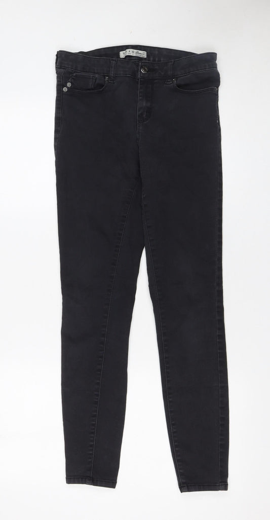 Womens UK Size 10 Denim Co Slim Fit Skinny Black Jeans