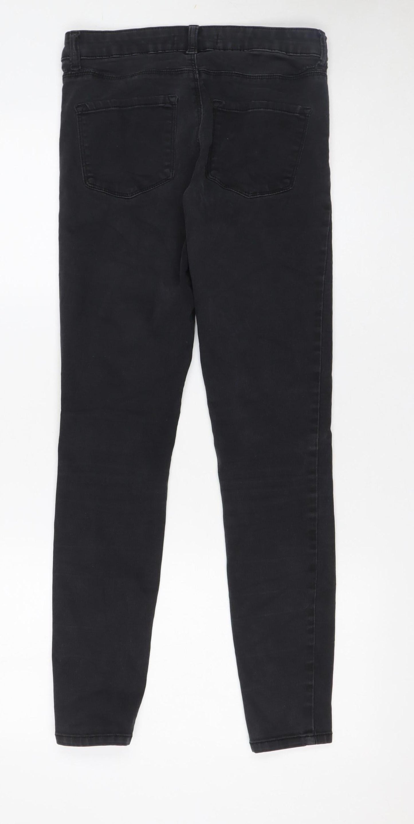 Womens UK Size 10 Denim Co Slim Fit Skinny Black Jeans