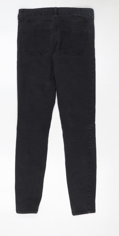 Womens UK Size 10 Denim Co Slim Fit Skinny Black Jeans