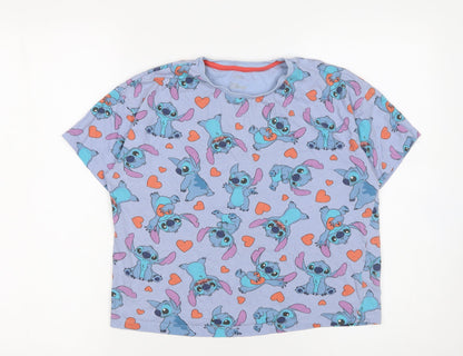 Girls UK Size 10-11 Years Marks and Spencer Purple Basic T-Shirt