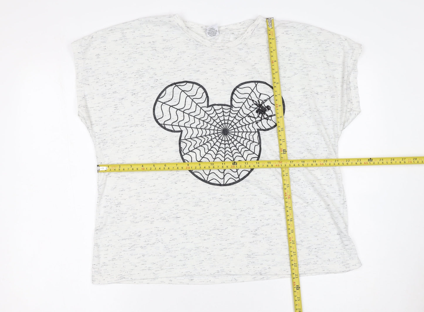 Womens UK Size 20 Disney White Basic T-Shirt