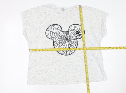 Womens UK Size 20 Disney White Basic T-Shirt