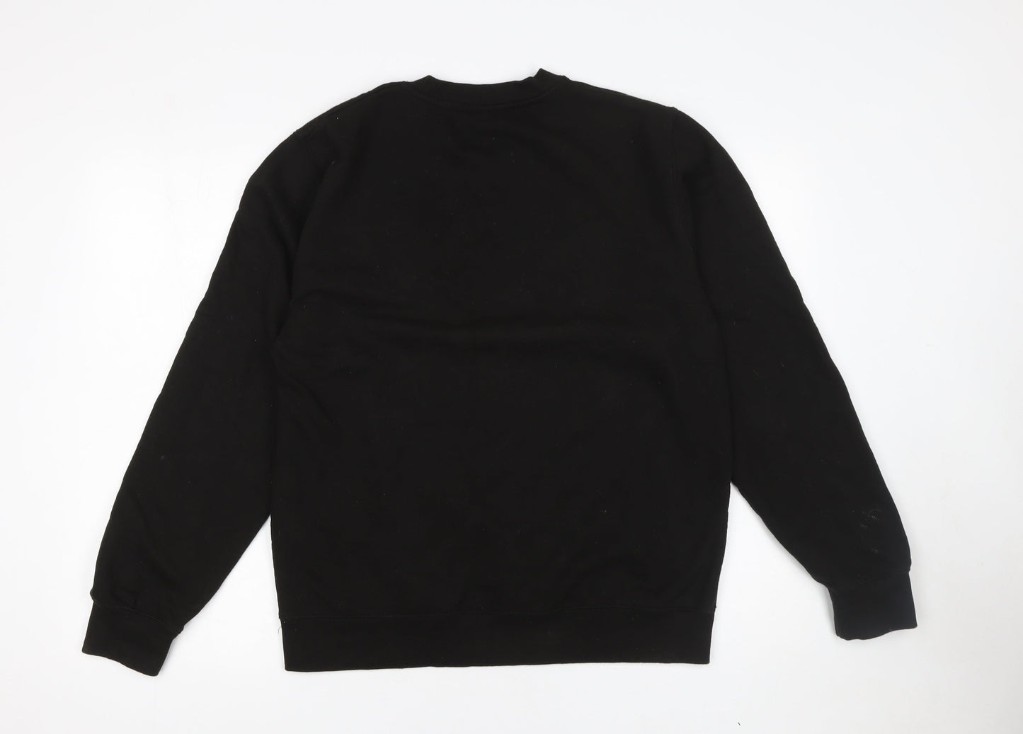 Mens UK Size M Awdis Black Pullover Sweatshirt