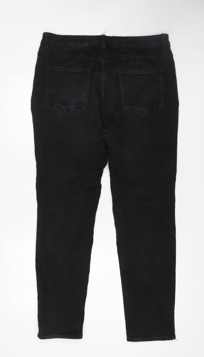Mens UK Size L New Look Slim Fit Skinny Black Jeans