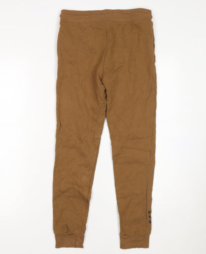 Boys UK Size 12 Years Destination Regular Fit Jogger Brown Trousers