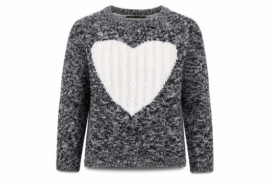 Womens UK Size 12 Heart & Soul Black Pullover Jumper