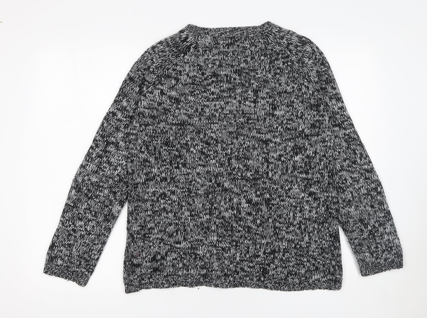 Womens UK Size 12 Heart & Soul Black Pullover Jumper