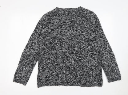 Womens UK Size 12 Heart & Soul Black Pullover Jumper