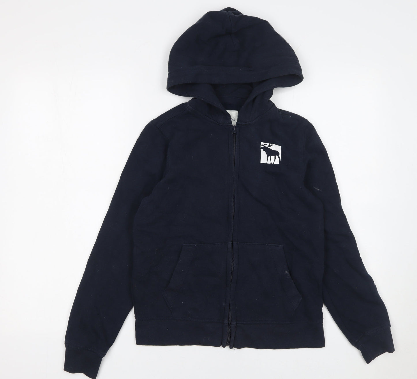 Boys UK Size 11-12 Years abercrombie kids Black Full Zip Hoodie