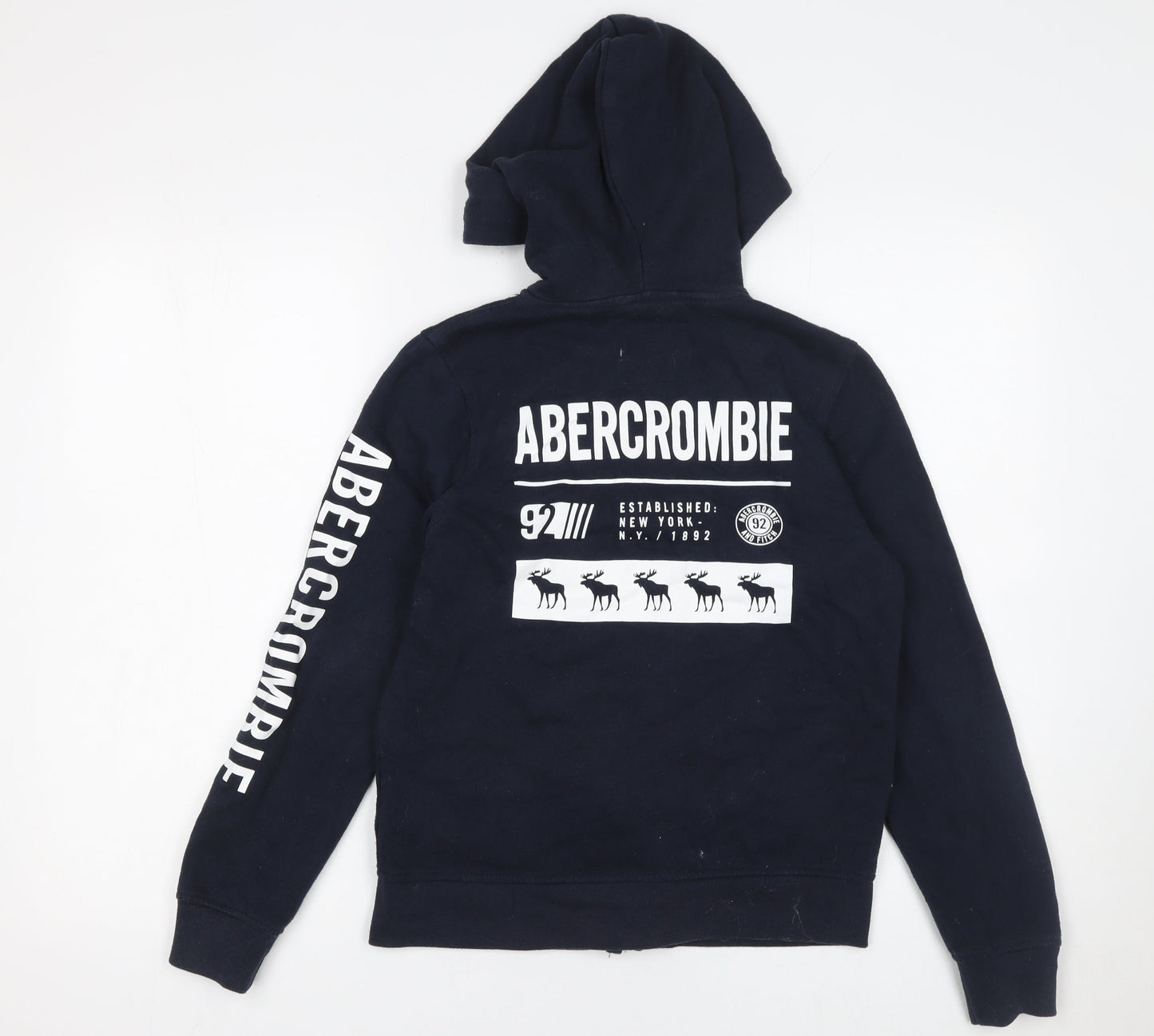 Boys UK Size 11-12 Years abercrombie kids Black Full Zip Hoodie