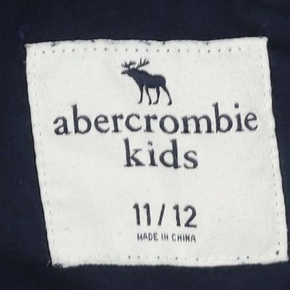 Boys UK Size 11-12 Years abercrombie kids Black Full Zip Hoodie