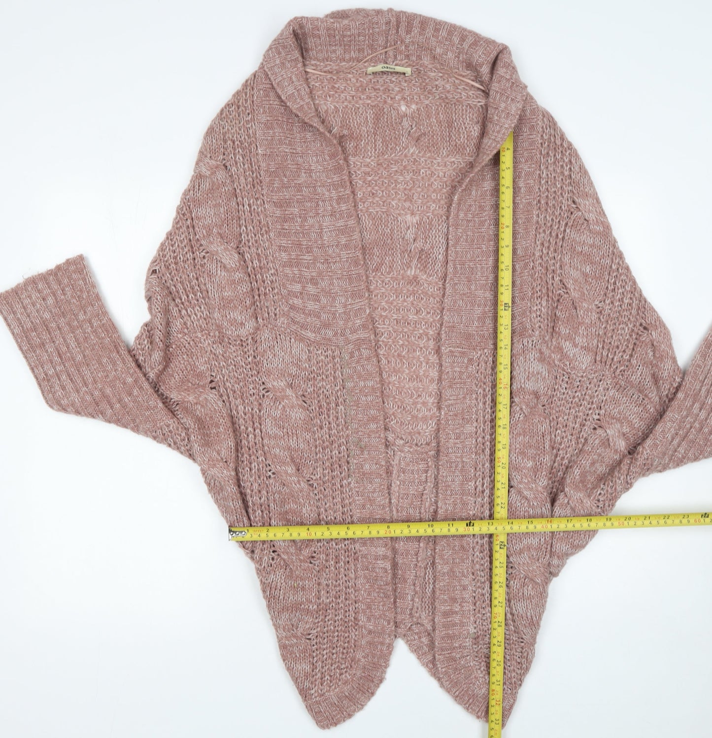 Womens UK Size L Oasis Pink Cardigan Jumper