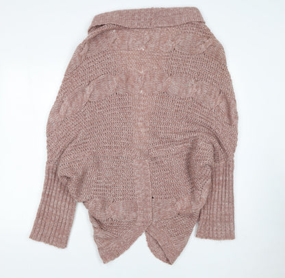 Womens UK Size L Oasis Pink Cardigan Jumper