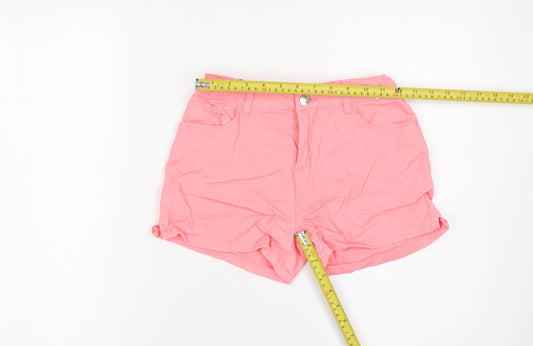 Denim Co Girls Pink Cotton Stretch Chino Shorts 12-13 Years 158cm